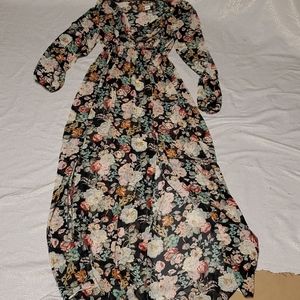 Glamorous sheer maxi floral dress